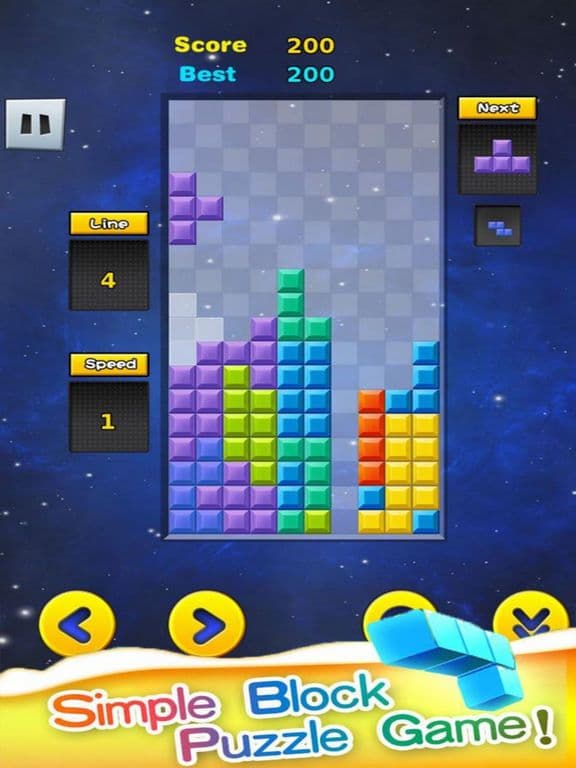 Tentris Classic Block Down screenshot 2