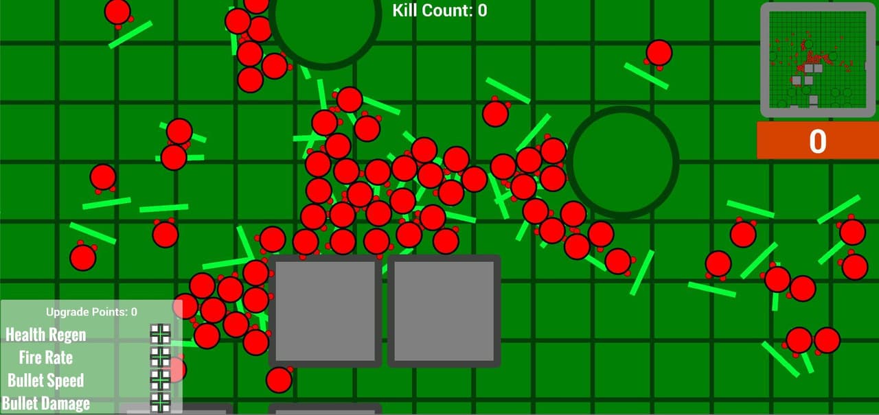100 Zombie Challenge - Dumb Zombies screenshot 2