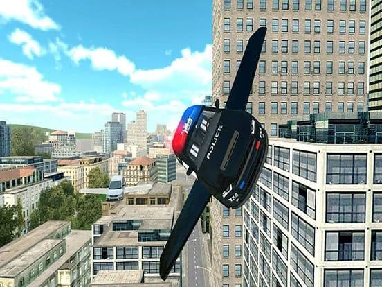 Fly-ing Police Car Sim-ulator 3D screenshot 4