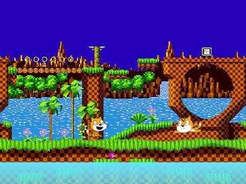 Sonic battle with scratch cats screenshot 2