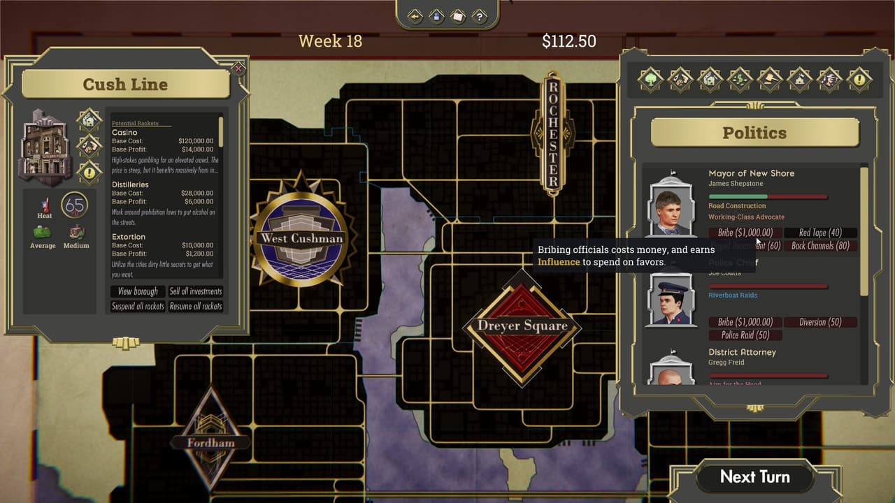 The Commission: Organized Crime Grand Strategy screenshot 5