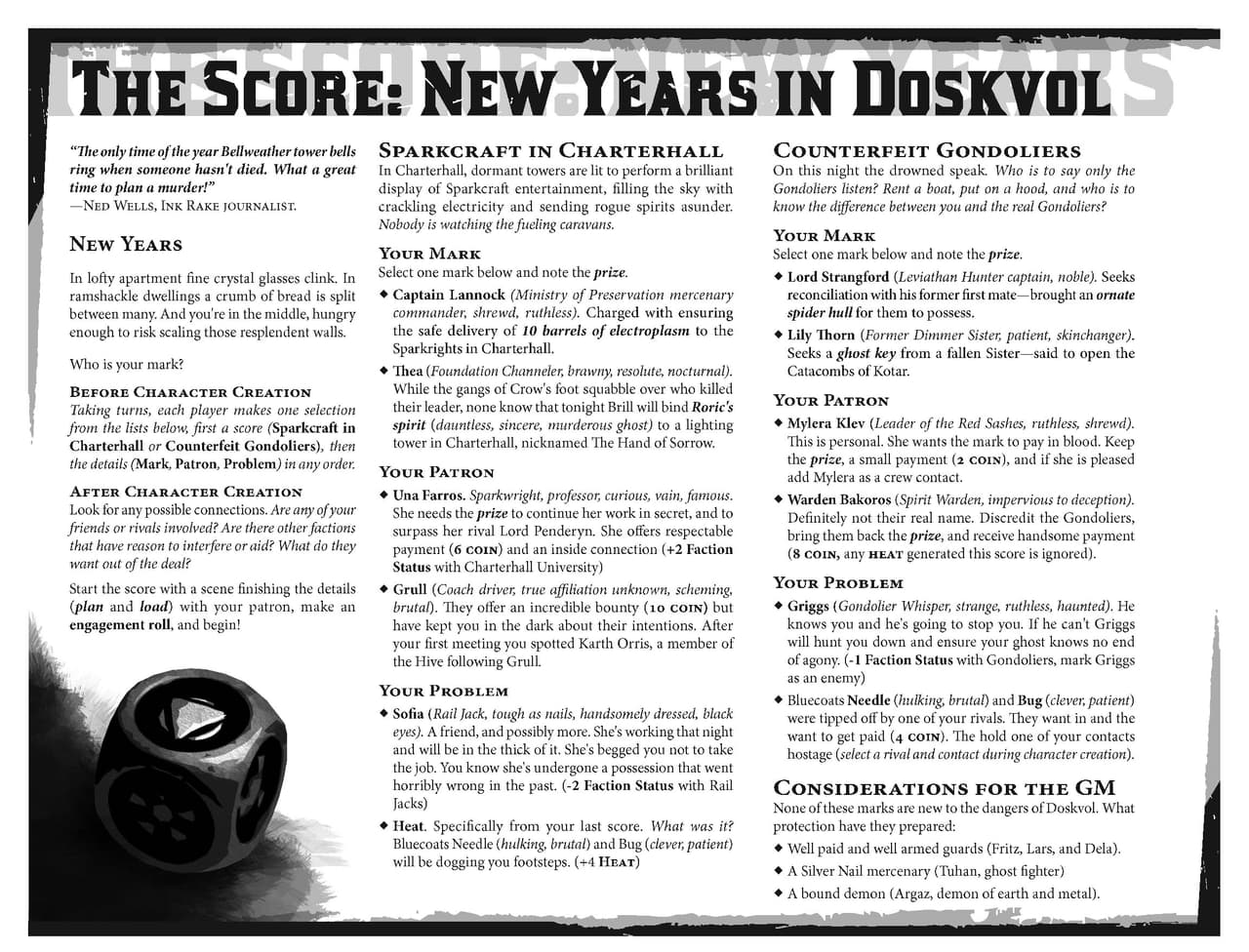 Score: New Years in Doskvol