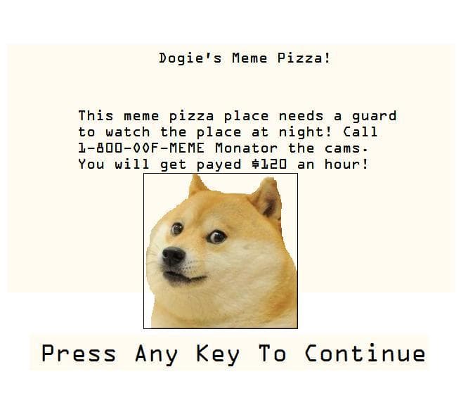 Five Nights At Dogies Menu Demo screenshot 3