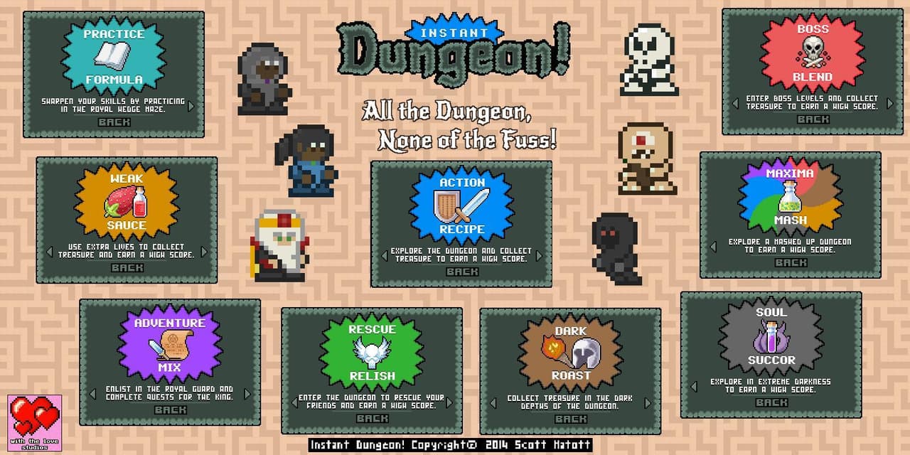 Instant Dungeon! (itch) screenshot 2