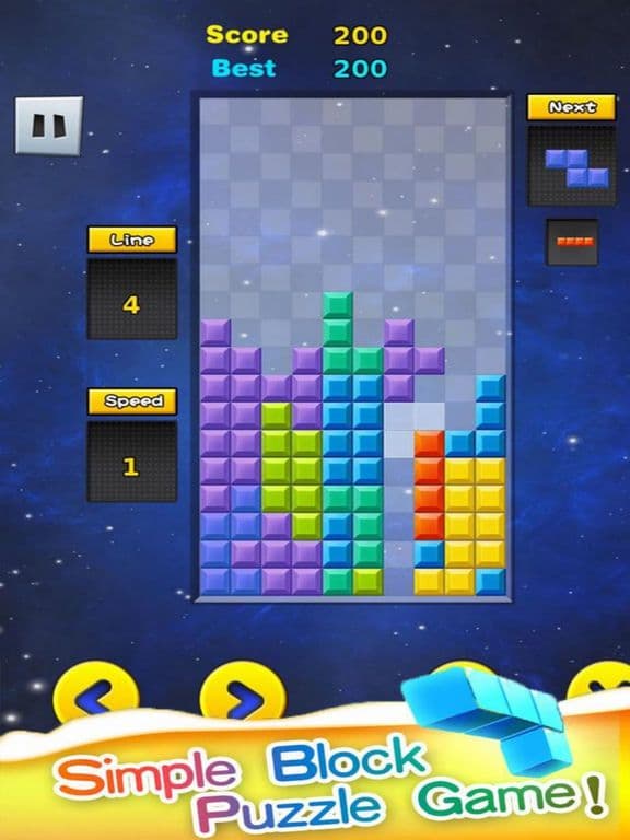 Tentris Classic Block Down screenshot 3