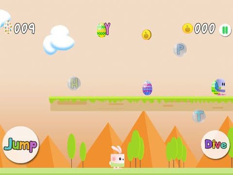 Easter Egg Bunny Runner HD screenshot 3