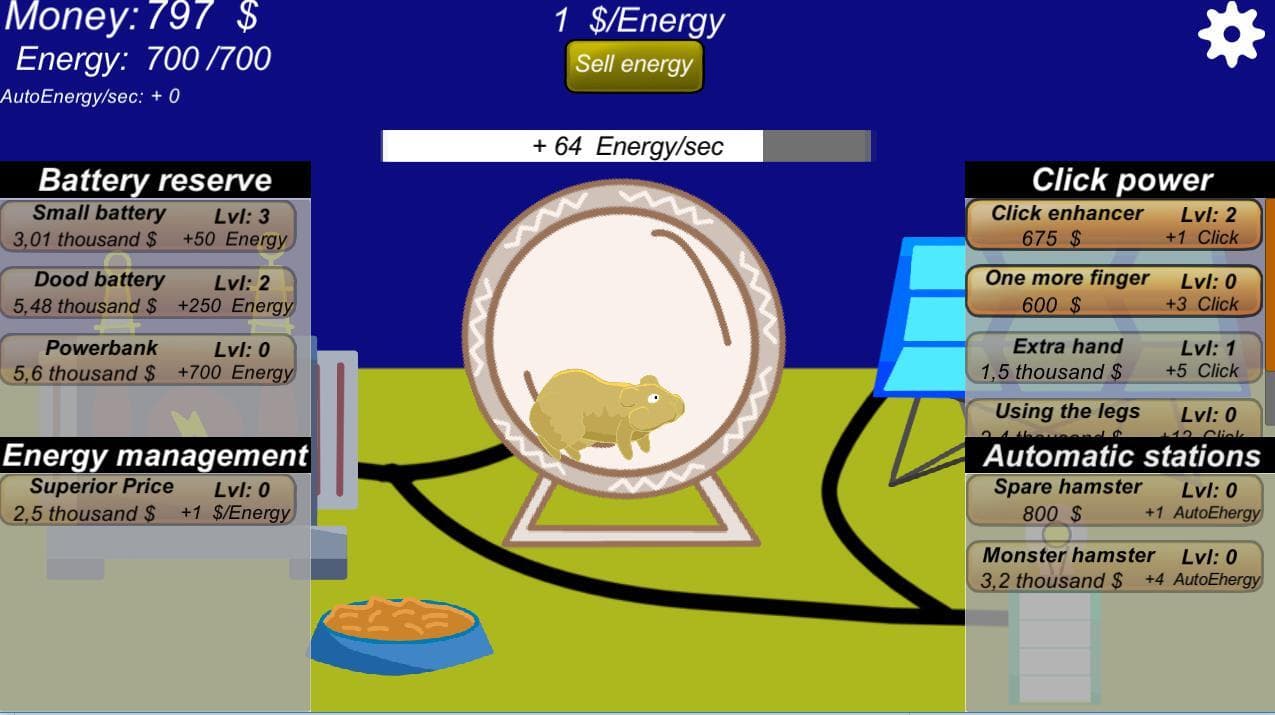 Idle Hamster station screenshot 2
