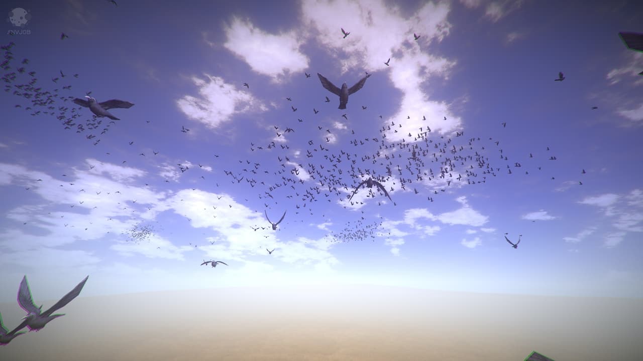 #NVJOB Simple Boids v1.1 Techno Demo screenshot 6