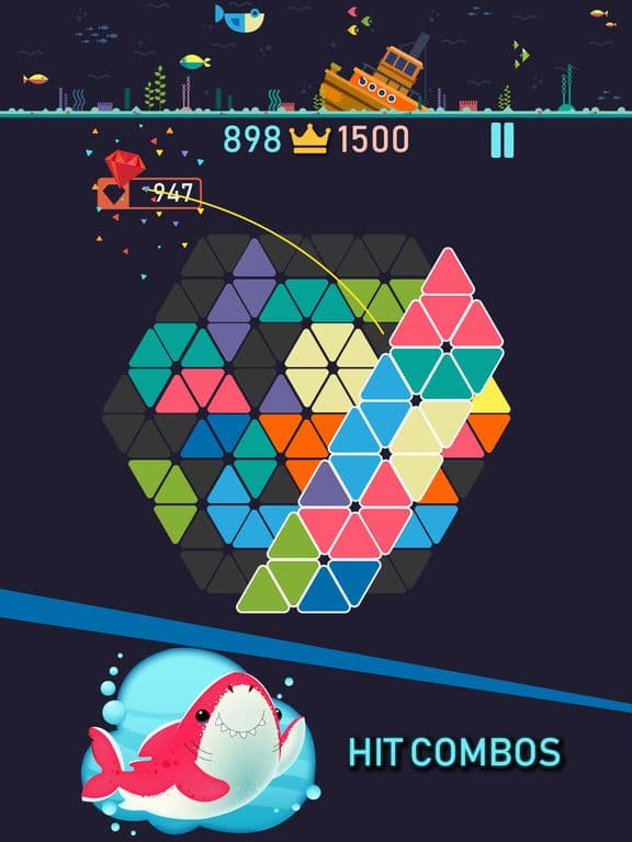 Trigon: Triangle Block Puzzle screenshot 3