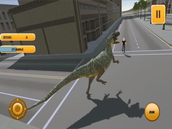City Dino Chase Sim 3D: Free Play Game 2016 screenshot 4