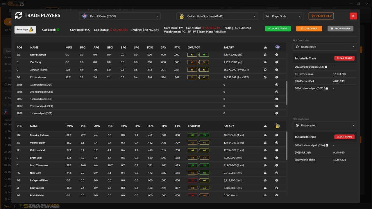 Draft Day Sports: Pro Basketball 2025 screenshot 6