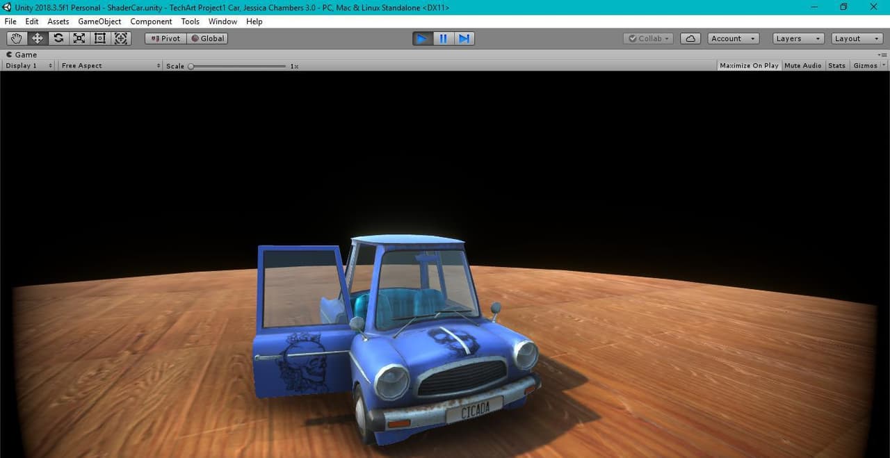 Customizable Cicada Car: Tech Art 1 Project by Jack Chambers