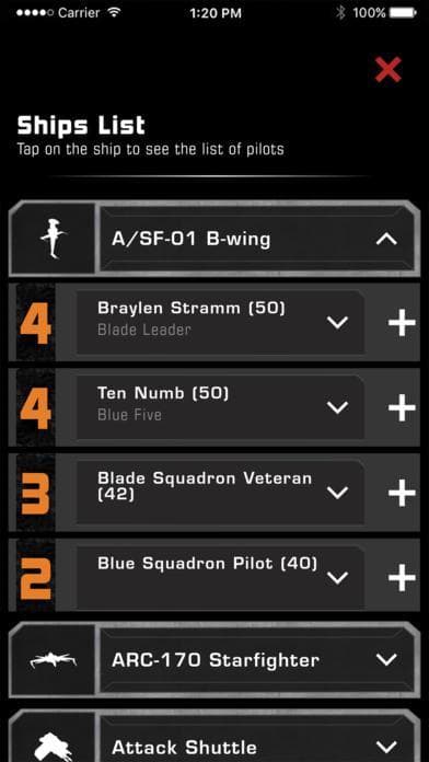 X-Wing Squad Builder by FFG screenshot 4