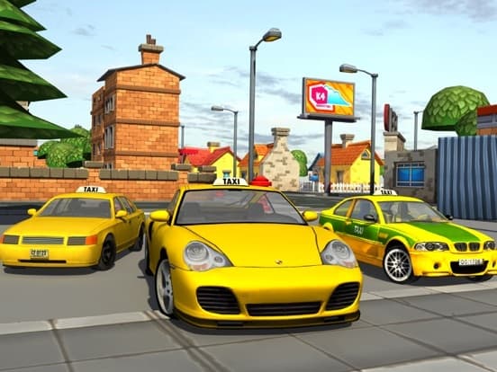 3d Taxi car driver Parking simulator free games screenshot 5