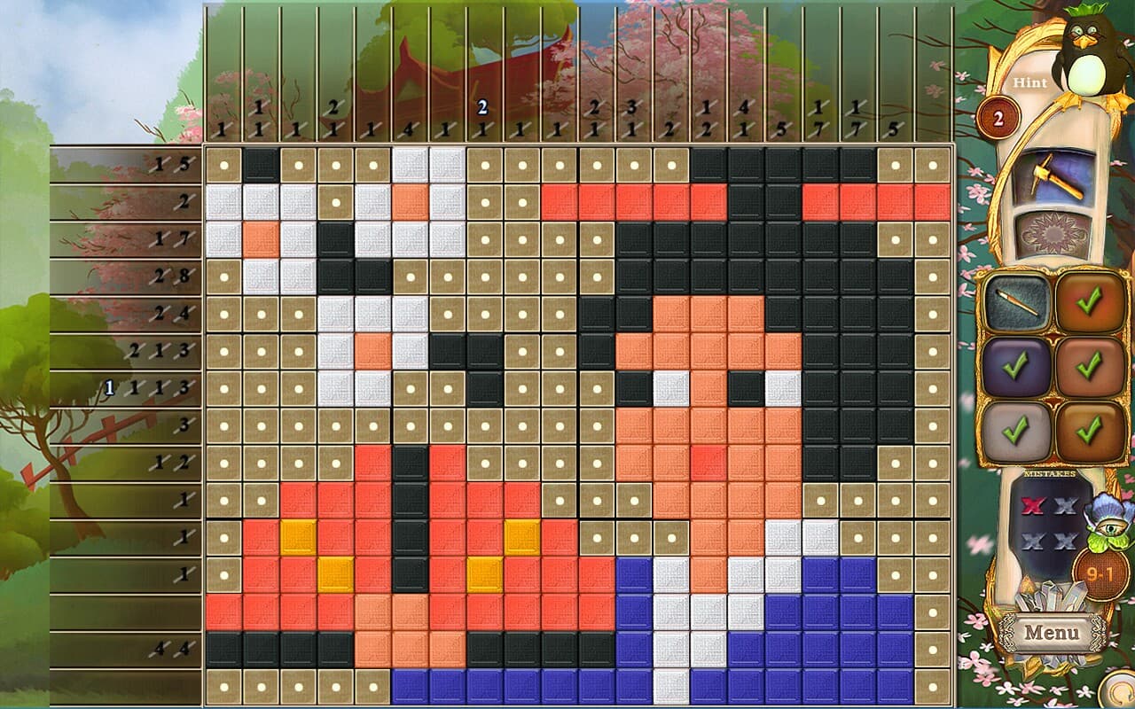 Fantasy Mosaics 34: Zen Garden screenshot 4
