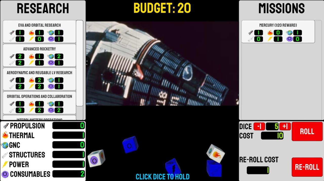 Space Yahtzee