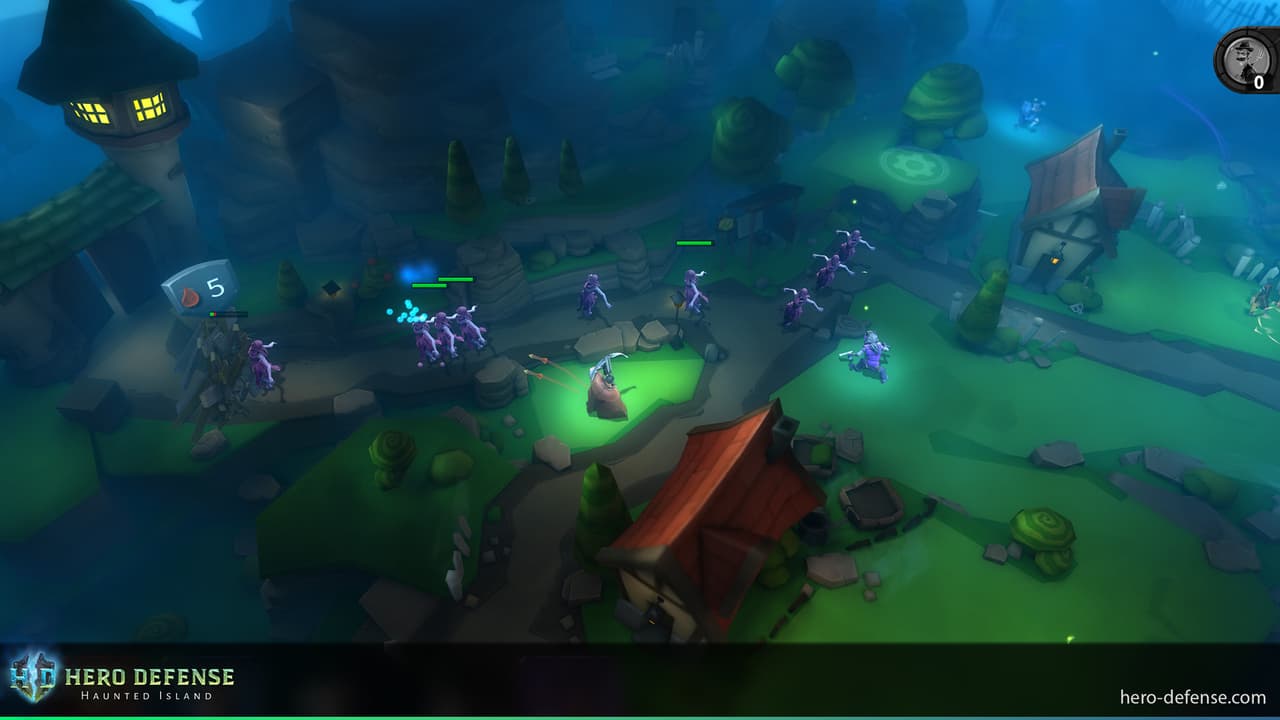 Hero Defense - Haunted Island screenshot 3