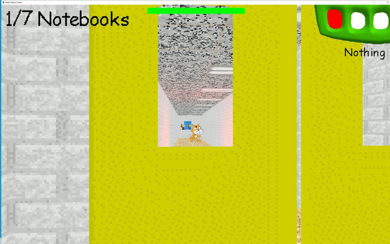 Baldis Basic But Scratch cat is in it screenshot 4