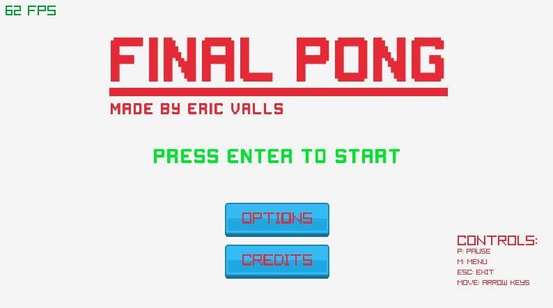 Final Pong by Eric Valls