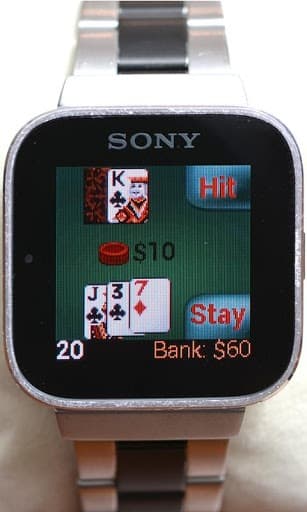 Blackjack for SmartWatch screenshot 2