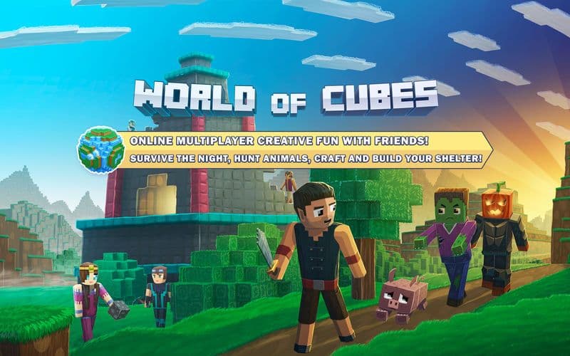 World of Cubes Survival Craft Multiplayer screenshot 2