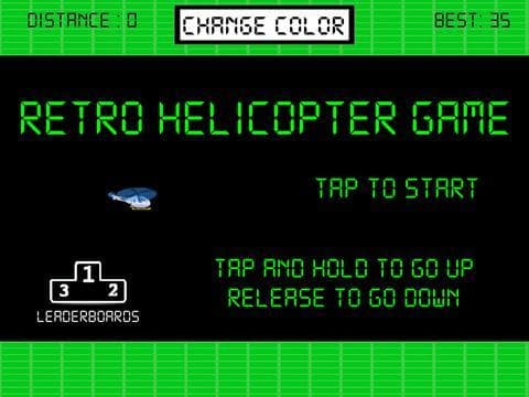 Retro Helicopter Game screenshot 2