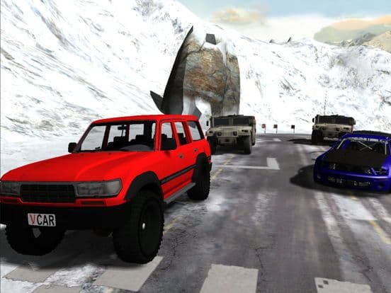 Snow Car Racing screenshot 2