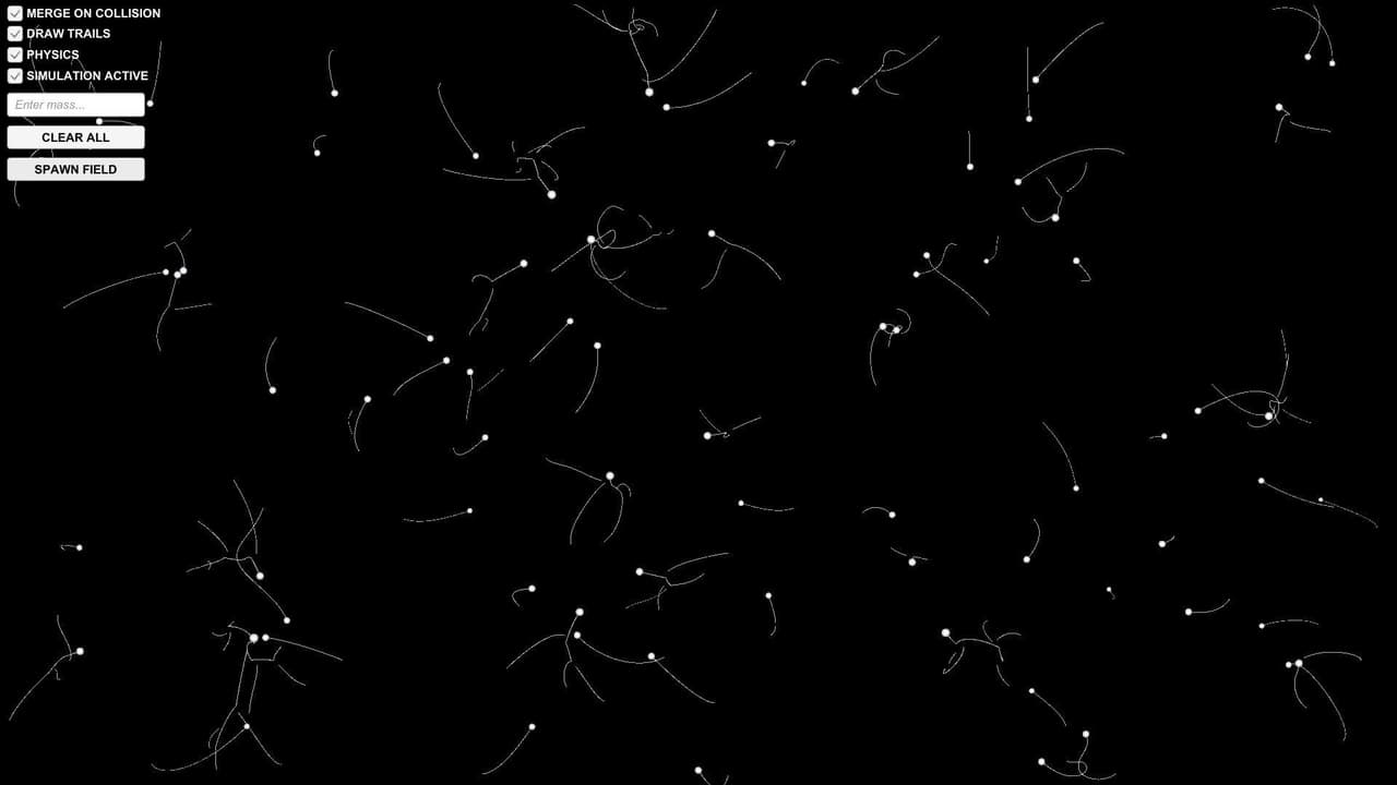 n-Body Gravity Simulator screenshot 4