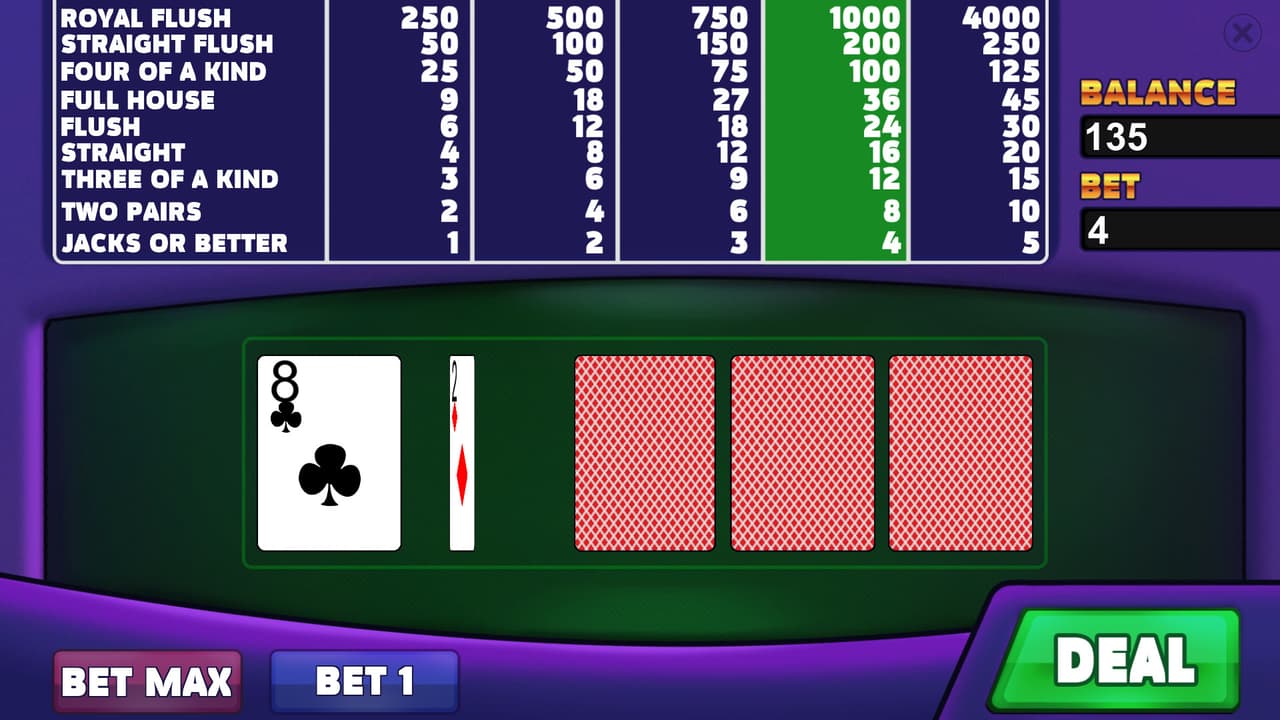 Royal Casino: Video Poker