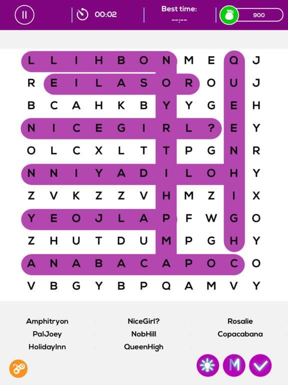 Search Movie Name Puzzles - Mega Word Search screenshot 2
