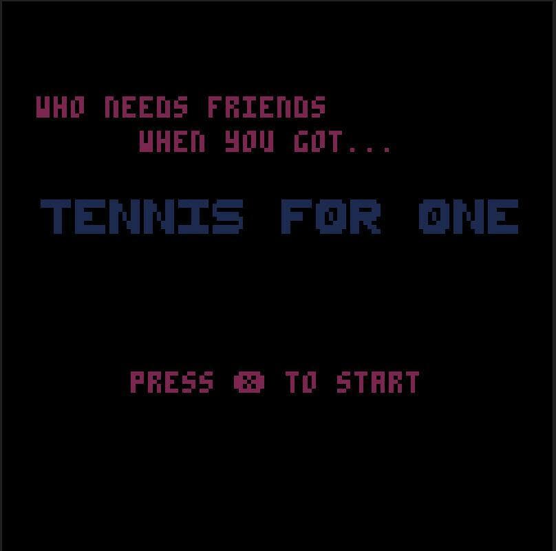 Tennis For One (Dr-Doctor)
