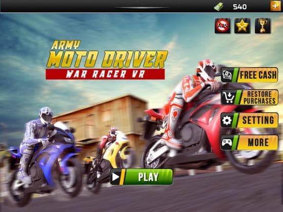 VR US ARMY MOTO RACER