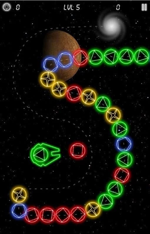Neon Marble: Space Rush screenshot 6