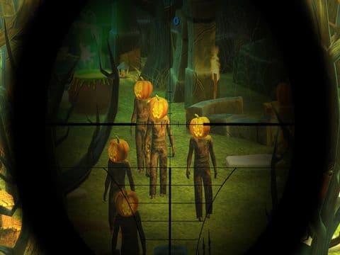 Halloween Carved Pumpkin Zombie Sniper 3D! screenshot 2