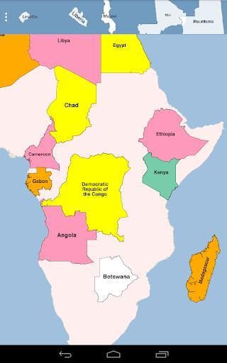 Africa Map Puzzle screenshot 5