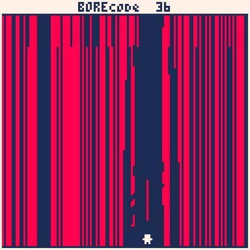 BOREcode (#TweetTweetJam, 557 characters) screenshot 3