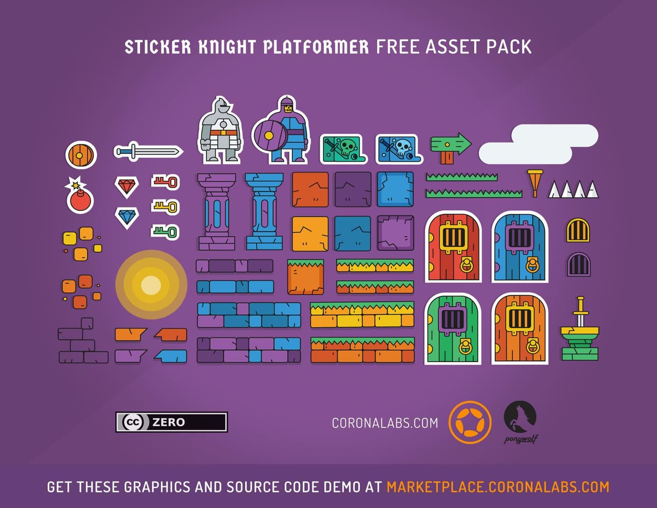 Sticker Knight Platformer screenshot 2