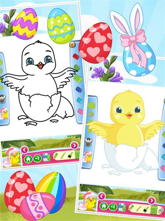 Easter Egg Coloring Book World Paint and Draw Game for Kids screenshot 5