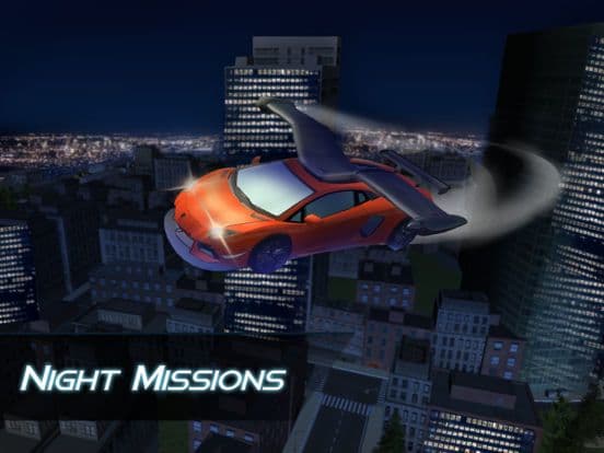 Flying Sport Car Simulator 3D - Fly a futuristic super car! screenshot 4