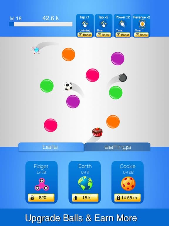 Idle Balls Tap Itch screenshot 2