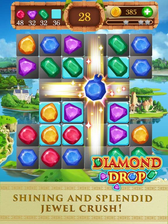 Diamond Drop - Match gems & jewel screenshot 5