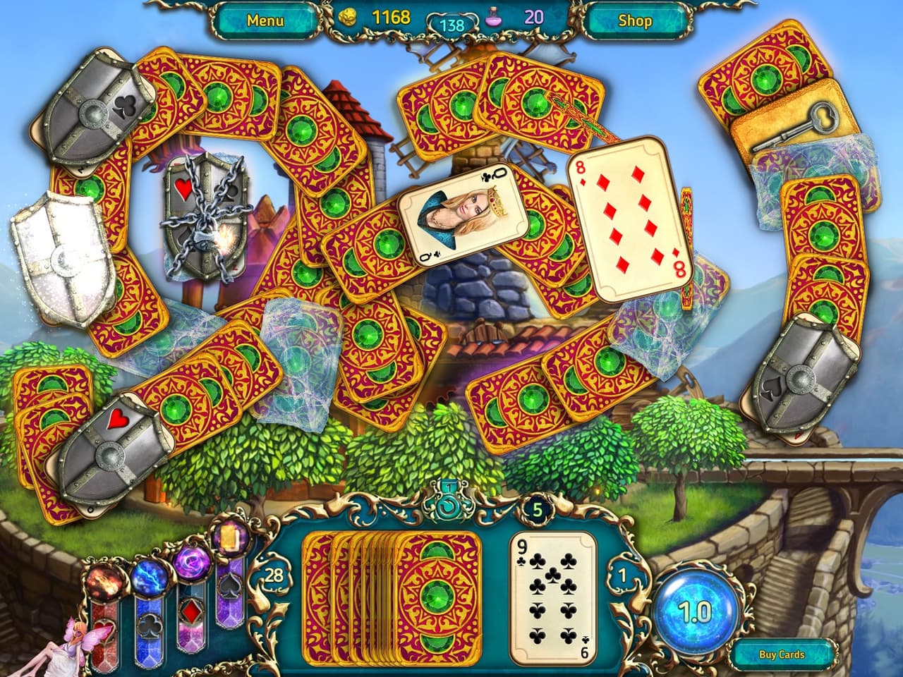 Dreamland Solitaire: Dragons Fury screenshot 3