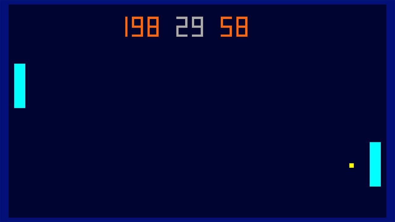 Pong in C (open source) screenshot 2