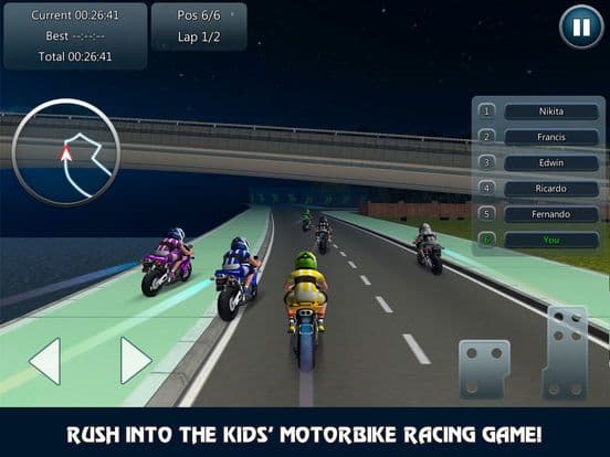 Kids Motorcycle No Limits Rider Racing 3D screenshot 2