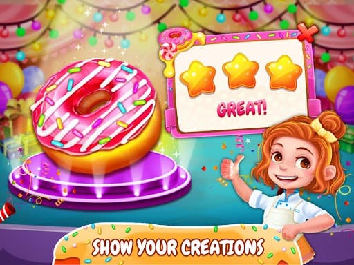 Crazy Donut Cooking Chef - Deep Fried Food Maker screenshot 4