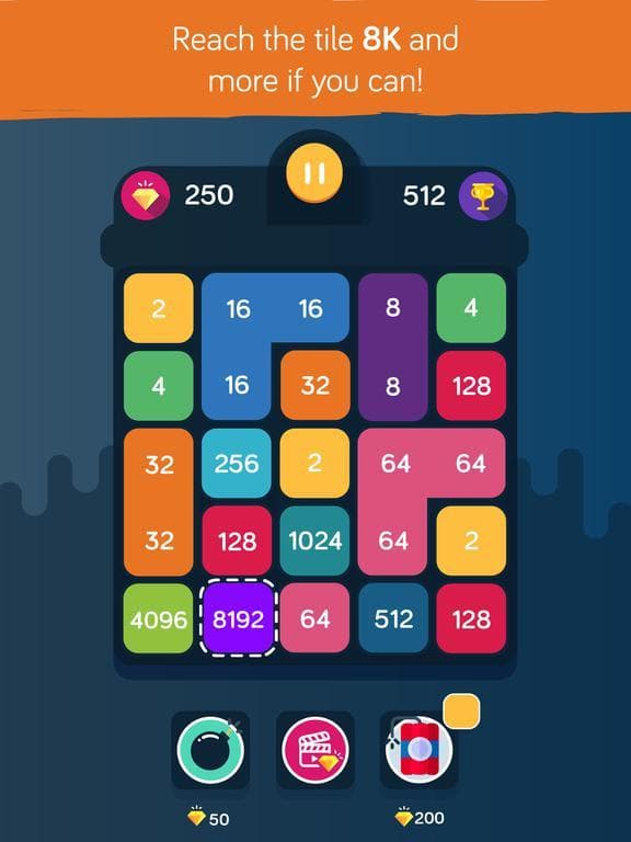 8K Merge - Number Block Puzzle screenshot 2