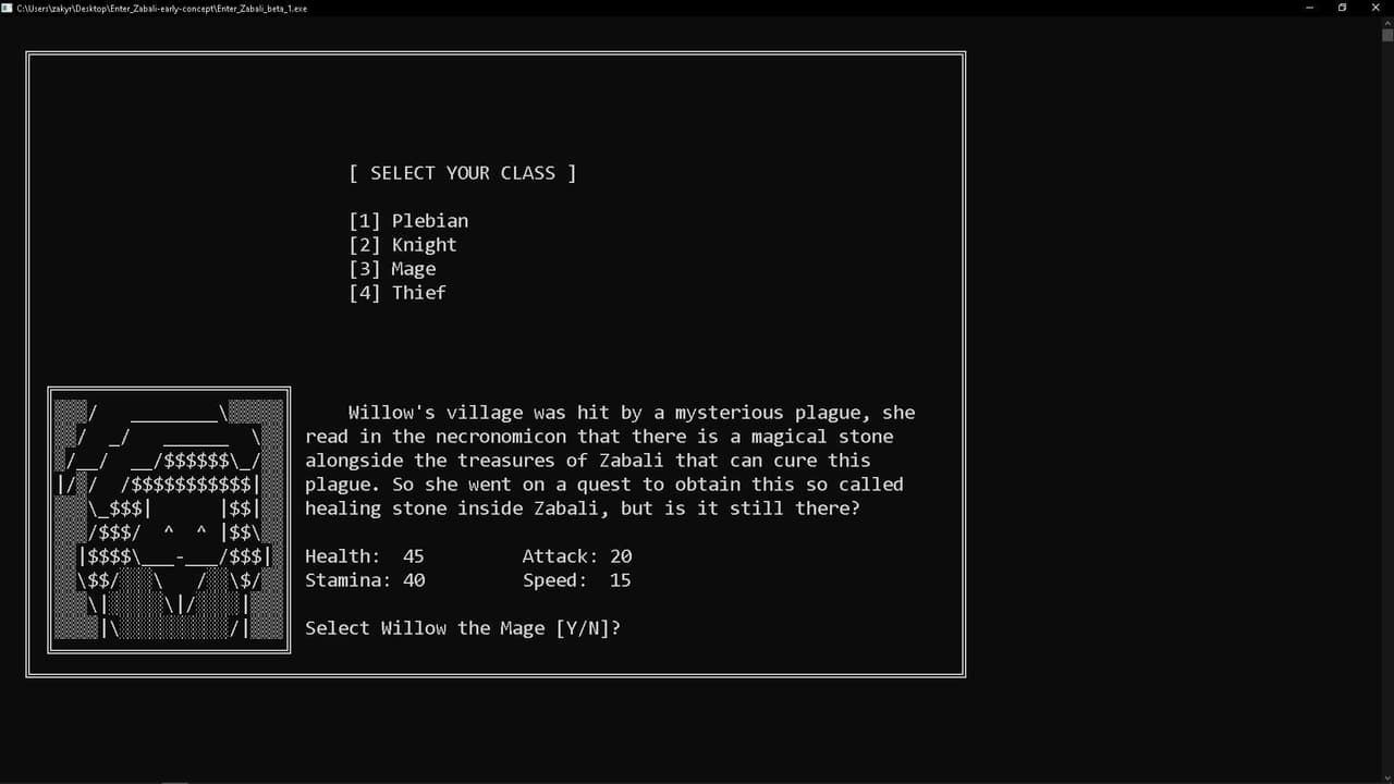Enter Zabali (C Language) screenshot 5