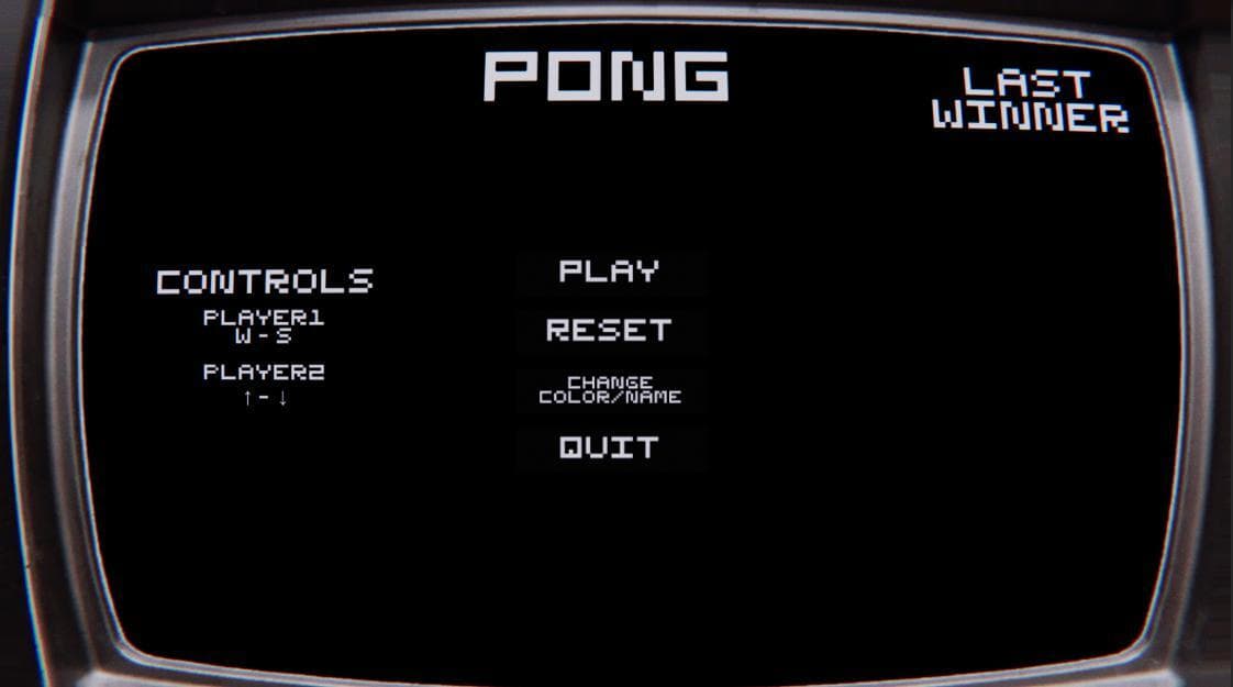Pong StudyProject