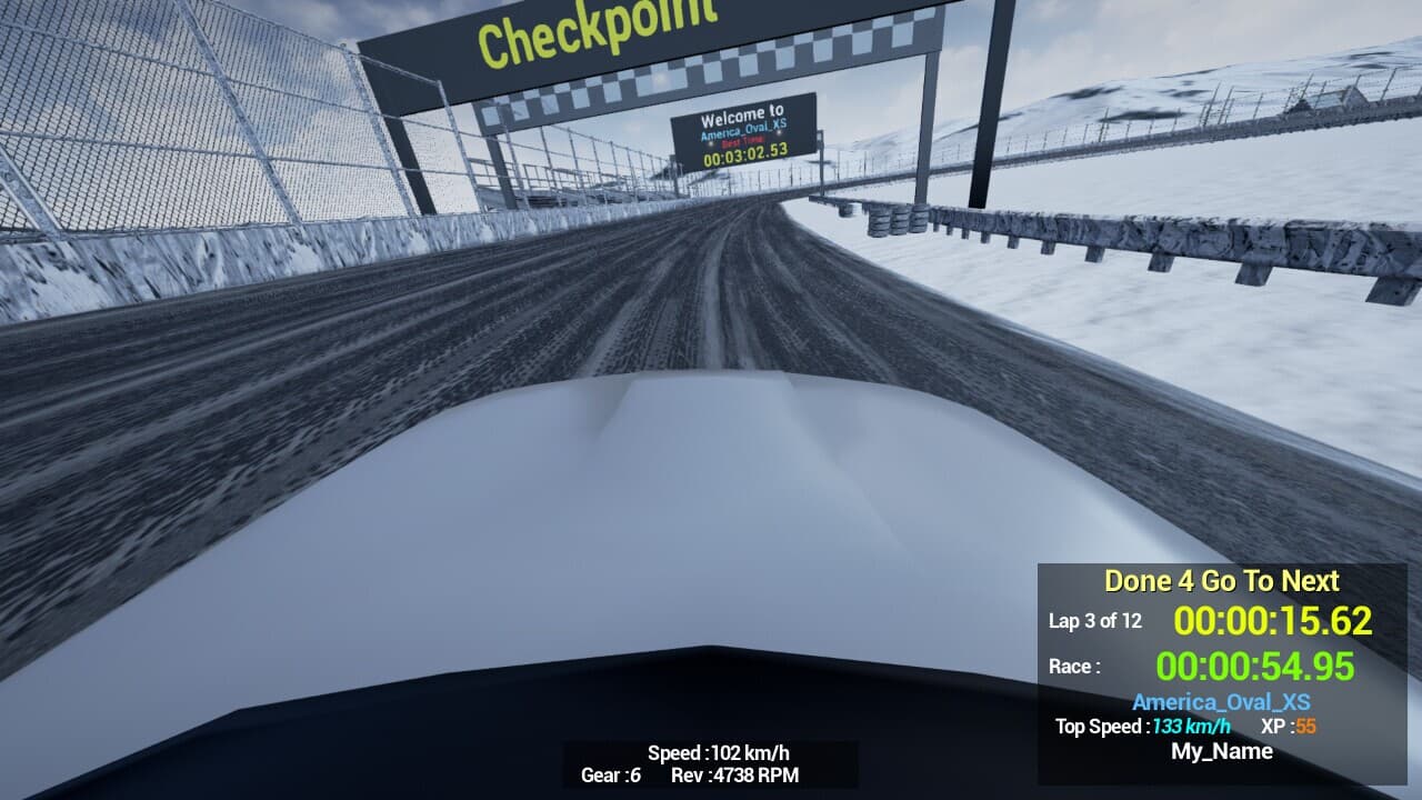 1980s90s Style - Retro Track Car Racer screenshot 5