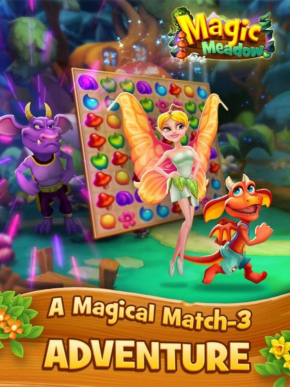 Magic Meadow: Match-3 screenshot 2